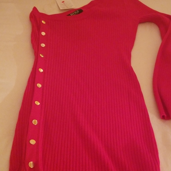 Beautiful sexy one shoulder red sz M dress - Picture 4 of 5